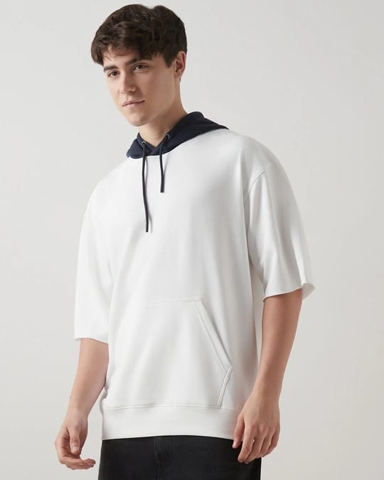 VOREL Down Shoulder Hoodie – Oversized Streetwear Comfort Fit for Men & Women